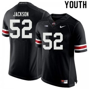 Youth Ohio State Buckeyes #52 Antwuan Jackson Black Nike NCAA College Football Jersey High Quality CEH4644RD
